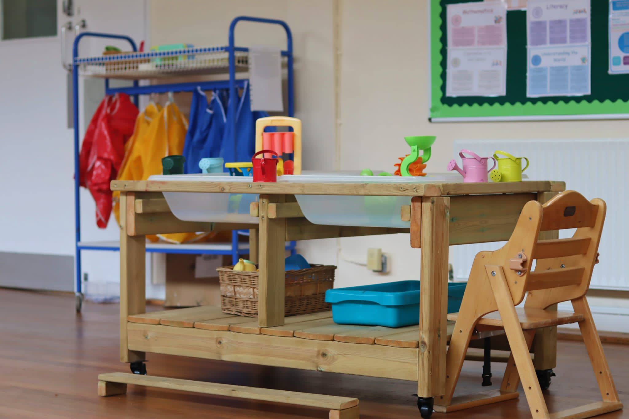 Welcoming dining table set up for children at Maygardens Little Learners nursery Northolt